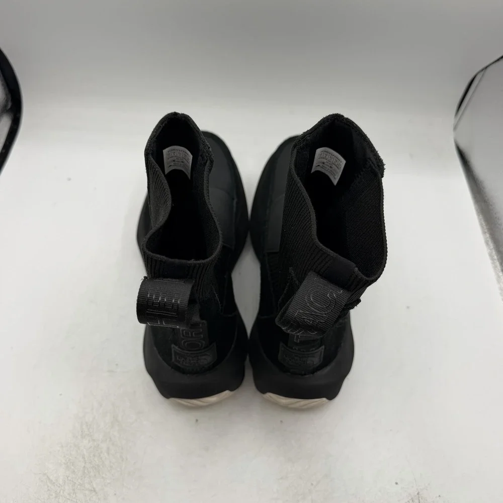 The North Face Halseigh Boots Womens Sz 10 Black Waterproof Leather Snow Pull On